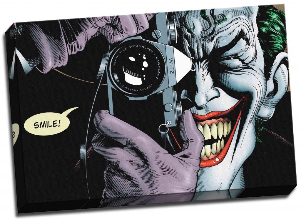 Panther Print Black Batman Joker Canvas Killing Joke Print Poster Large 30X20 Inches A1