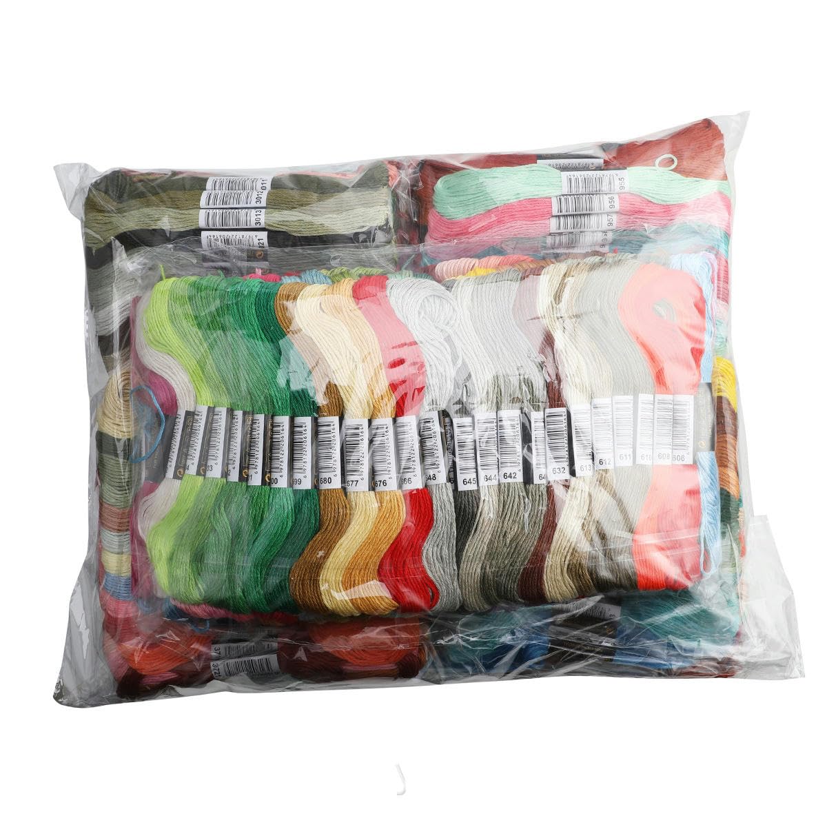 50/100/150/200/447 Stück mehrfarbiges Stickgarn, Kreuzstich-Flossfäden, Baumwolle, Nähstränge, Strang-Set, DIY-Nähwerkzeug, 447 Farben, ohne Seite, 6 Stränge