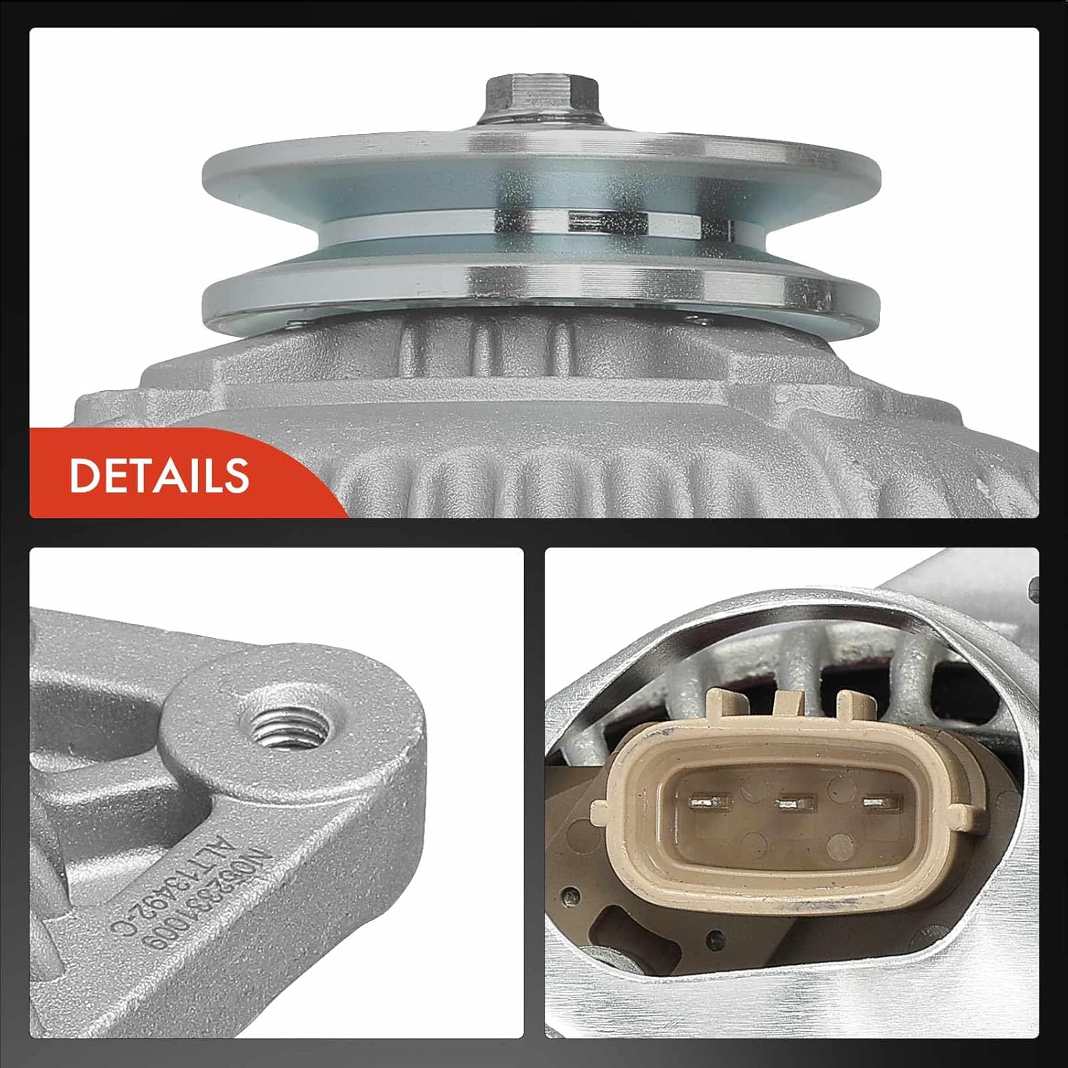 A-Premium Alternator Compatible with Toyota 4Runner, Pickup, 1993-1995, 2.4L, Manual Transmission, 12V 60A 1-Groove Pulley Clockwise, Replace# 101211-0190, 27060-35150