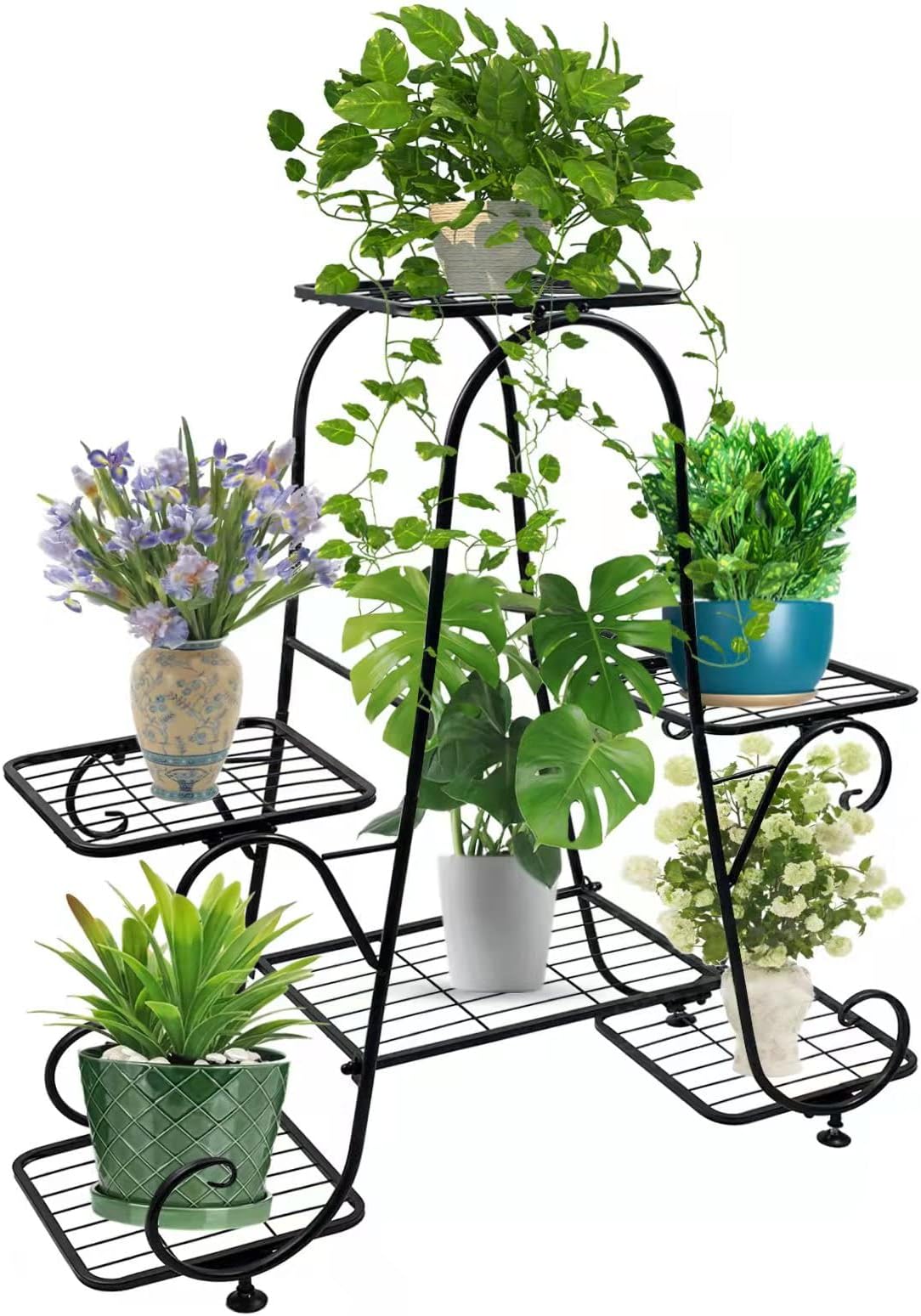 6 Tier Metal Tall Plant Stand
