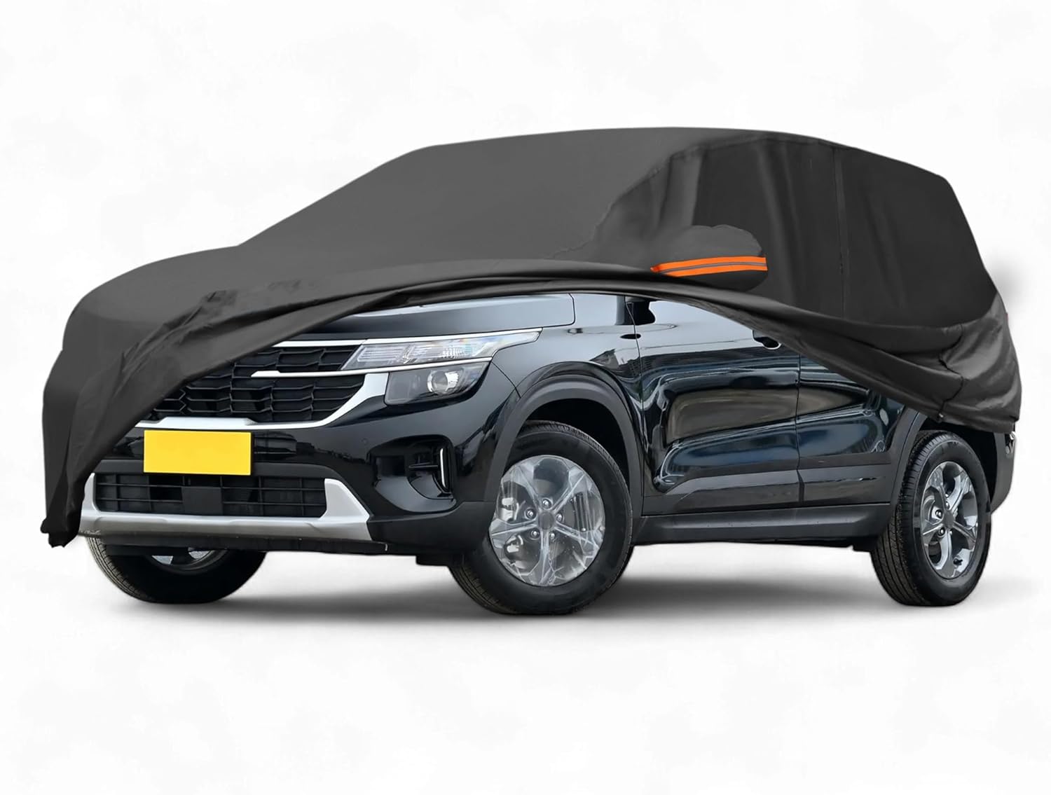 Car Cover Waterproof Custom Fit for Kia Seltos All Weather for Automobiles Outdoor Snow Sun Dust Protection Full Exterior Cover with Door Zipper