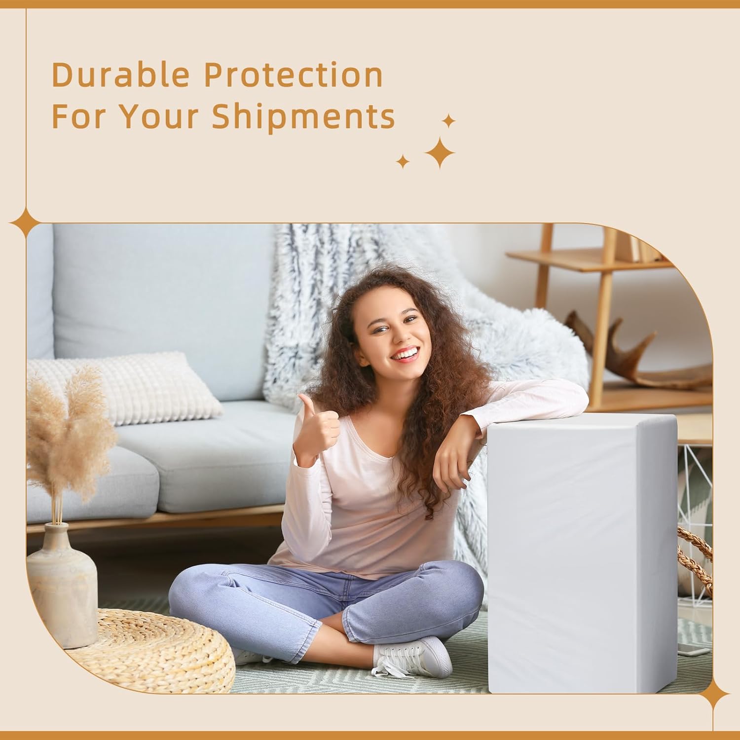 Fuxury Extra Large Poly Mailers 24x36" 50 Pcs, 2.5mil Bulk Heavy Duty Shipping Bags for Clothing,Strong Adhesive Shipping Envelopes for Small Business Supplier,XL Poly Mailing Envelopes White - Image 7