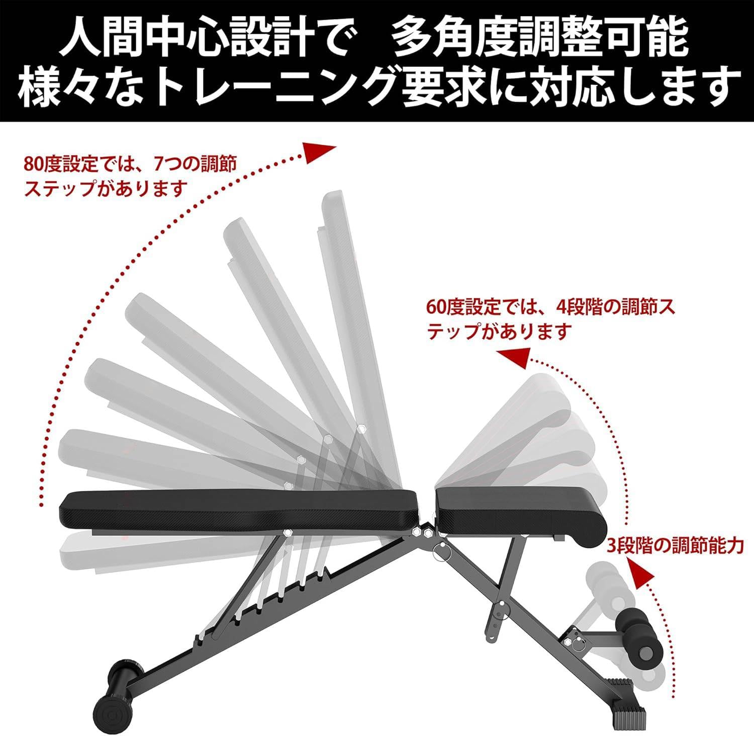 Amazon.co.jp: トレーニングベンチ インクラインベンチ ダンベル