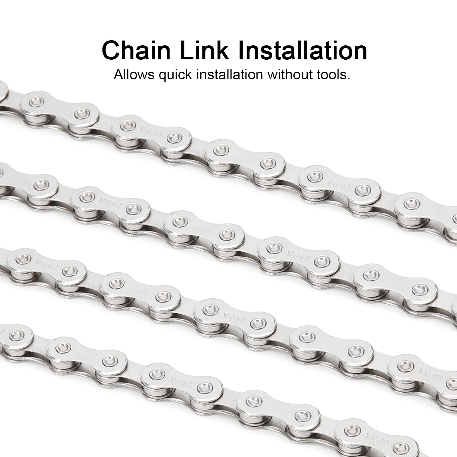 Amacoam Chaine De Vélo Attache Rapide Chaine Vélo Maillon Rapide 5 Paires Connecteur Attaches