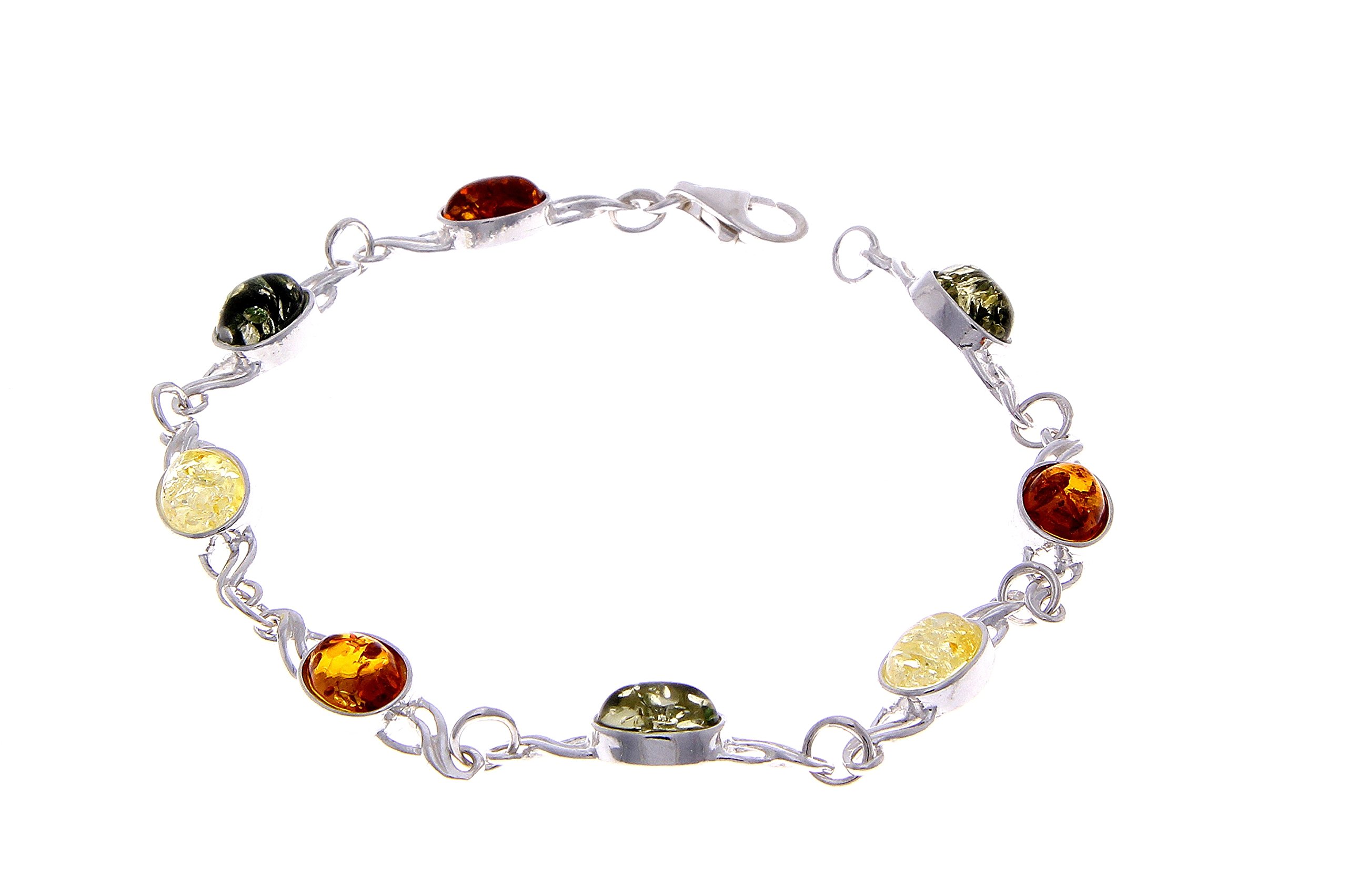SilverAmber Damen - 925 Silber Armband mit Bernstein - 3178M