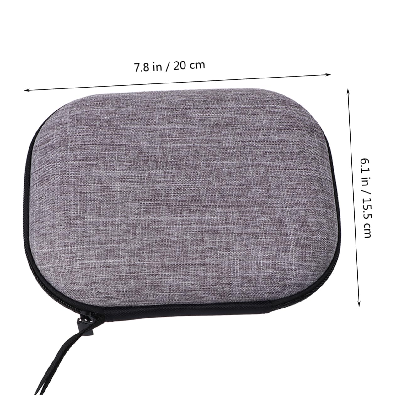 OSALADI 3piezas Funda De Almacenamiento para Auriculares Estuche Portátil y Protegido Compatible Material PU Diseño Cremallera Accesorios De Viaje