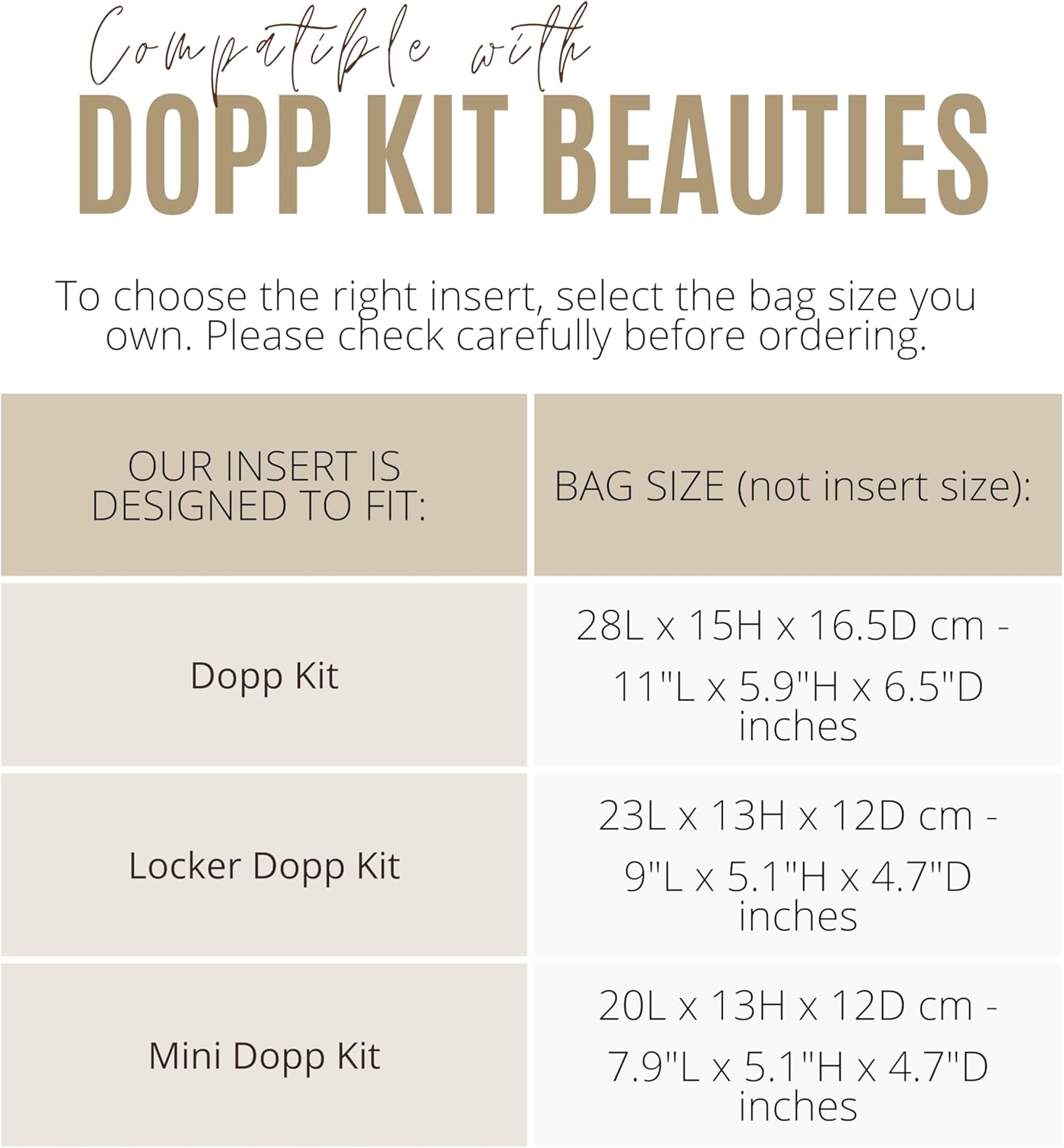 Divitize Premium Purse Organizer compatible with LV Dopp Kit Bag Insert — Perfect Fit for Mini/Locker Toiletry Pouch, Durable Quality Felt, Full Coverage, 24+ Shades (Black, for Dopp Kit)