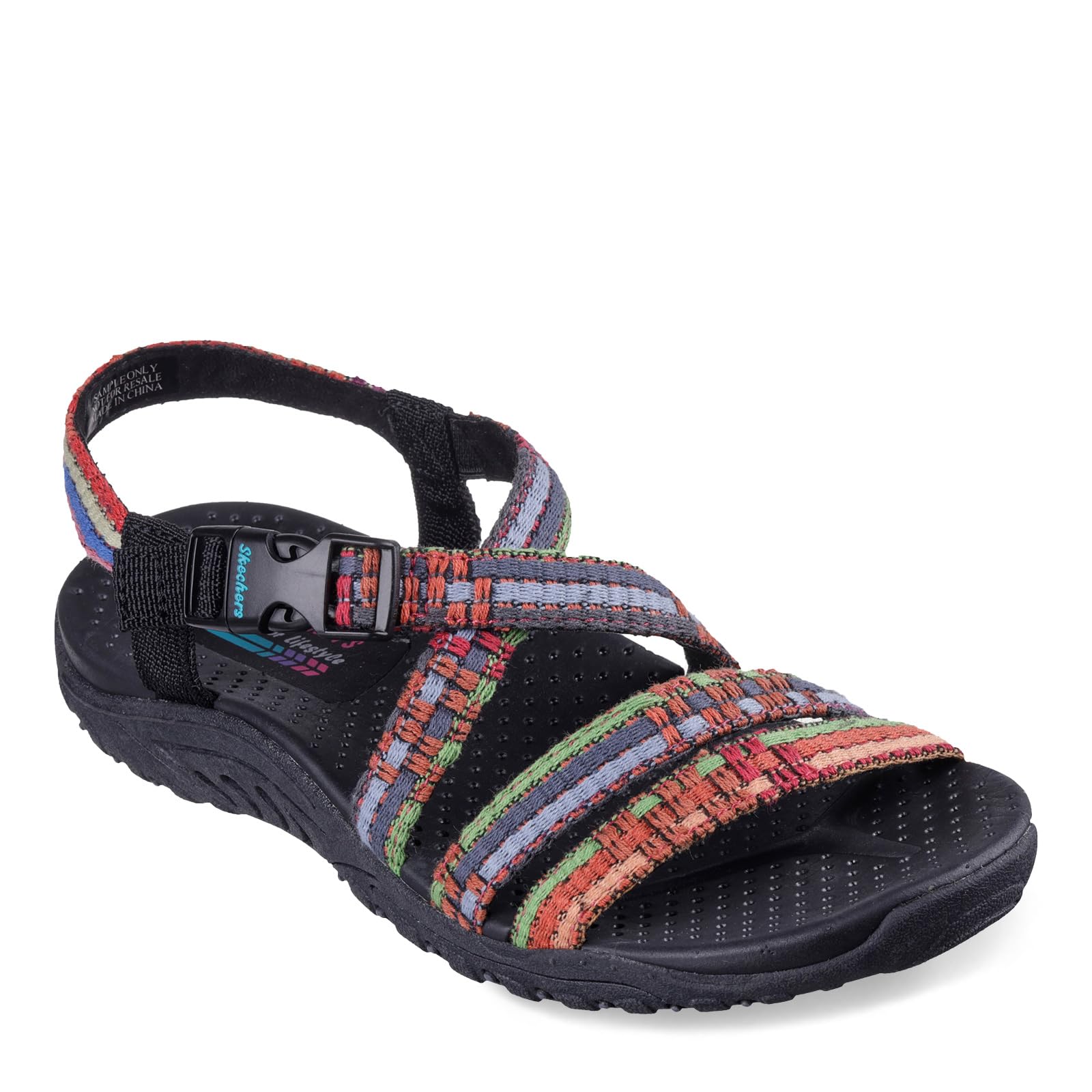 Skechers Kobiety Reggae – Sew Me – Tkane Paski W Stylu BohoSandał