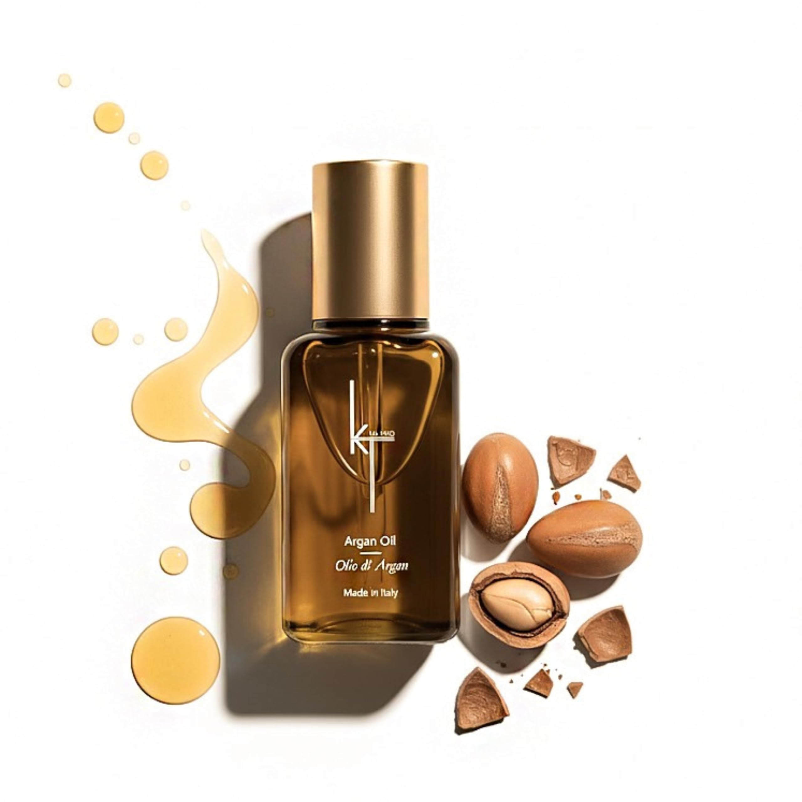 Olio di Argan Capelli 100ml – Anti Crespo Lucidante e Nutriente – Termoprotettore, Ripara Punte Secche e Doppie – Effetto Setoso, Capelli Morbidi e Brillanti, Tutti i Tipi di Capelli