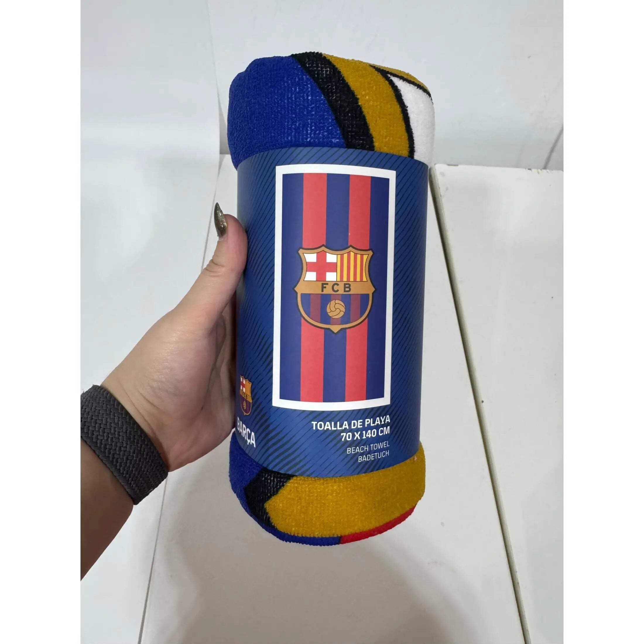 Serviette de Plage FC Barcelone 70 x 140 cm
