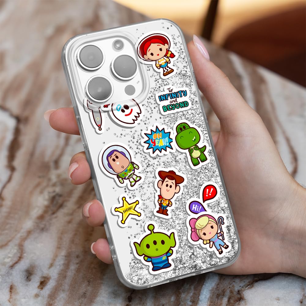 ERT GROUP Funda para teléfono móvil Apple iPhone 14 Pro Original y con Licencia Oficial de Disney con diseño Toy Story 015, con Efecto desbordante de Purpurina