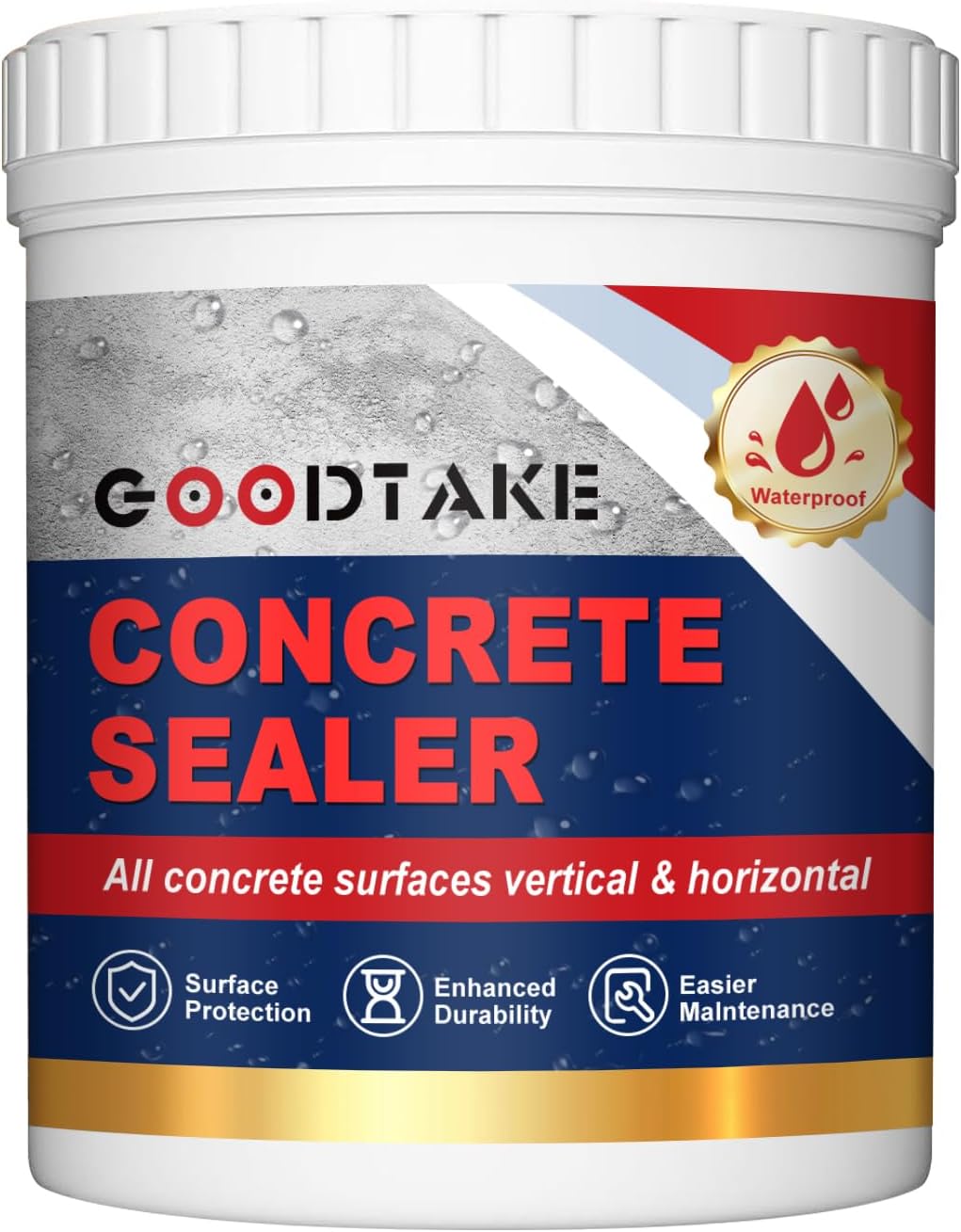 GOODTAKE Anti-Slip Floor Treatment Liquid 16.9 fl oz (500ml), Slip Resistance Agent for Tile Stone Cement Floors, Suitable for Residential & Commercial Spaces(500ml) (500 ml)