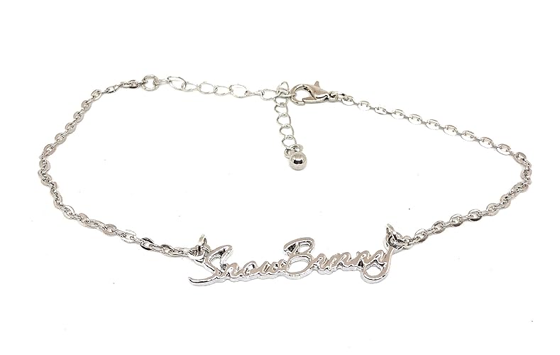 Alternative Intentions SnowBunny Chain Anklets in Silver - HOTWIFE - Queen of Spades - Cuckoldress - Mistress - Snow Bunny - SnowBunny