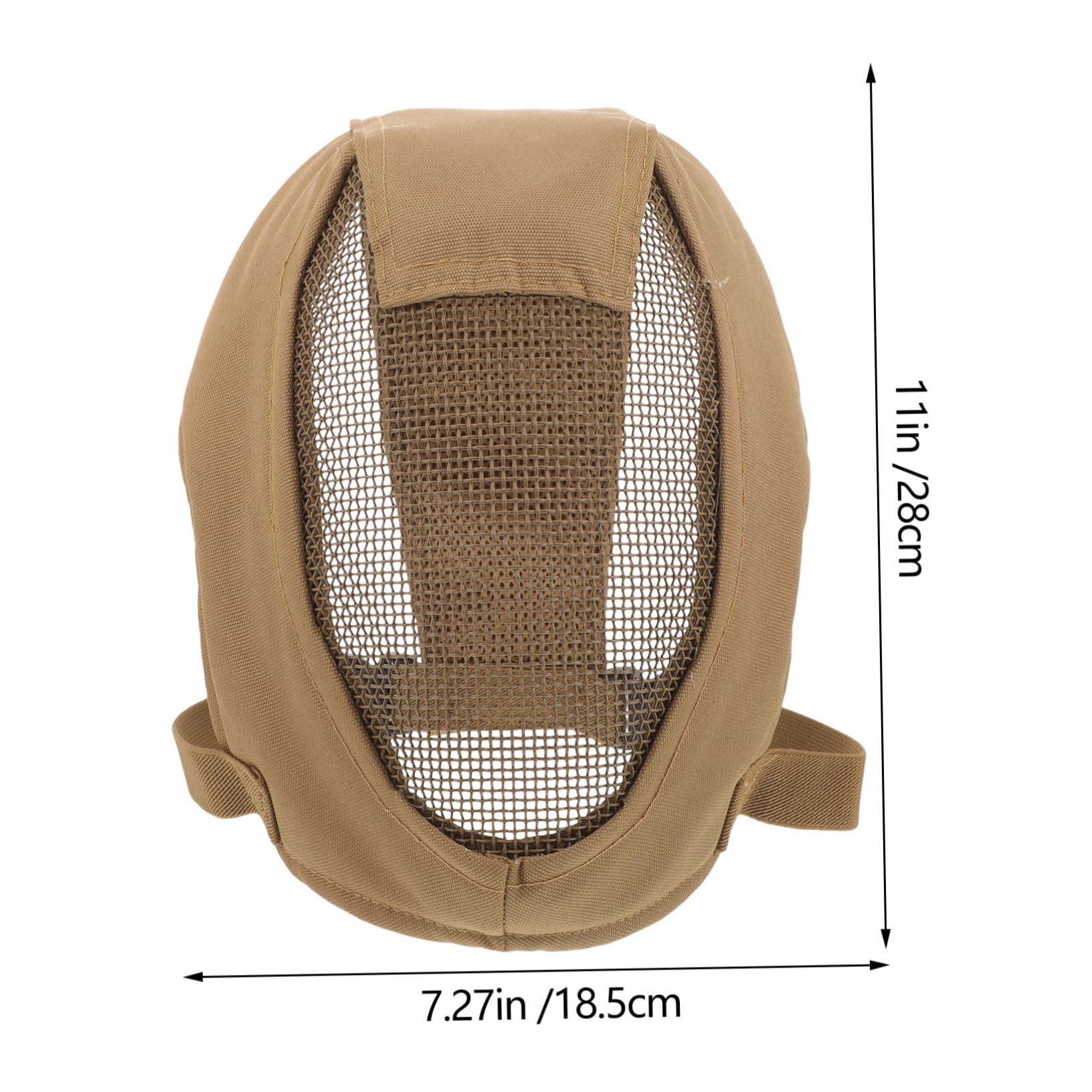 BRIGHTFUFU Breathable Mesh Fencing Face Guard Mask for Outdoor Activities Protective Cover with Ventilation for Sports and Training