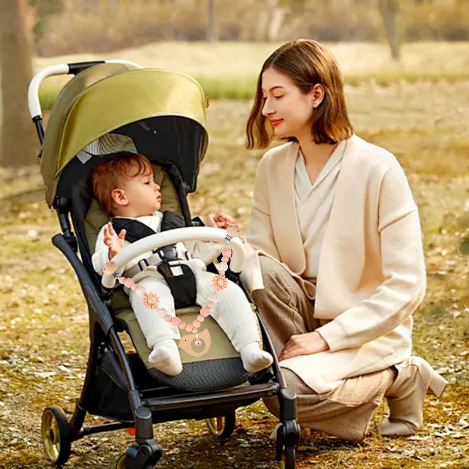 Culla Da Viaggio Kinderplay Carrozzina Per Bambole, Passeggino Per