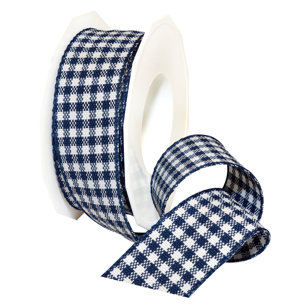 Ruban Vermont Plaid Morex Ribbon polyester rigide pour nœuds parfaits sans glisser