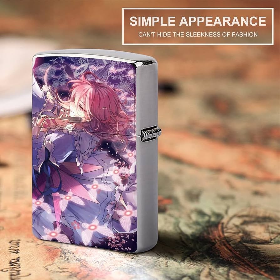 東方project 幽々子　美少女　オイルライター　zippo 風　TD3 Amazon.co.jp: ジッポライター兼用ケース 西行寺幽々子 東方