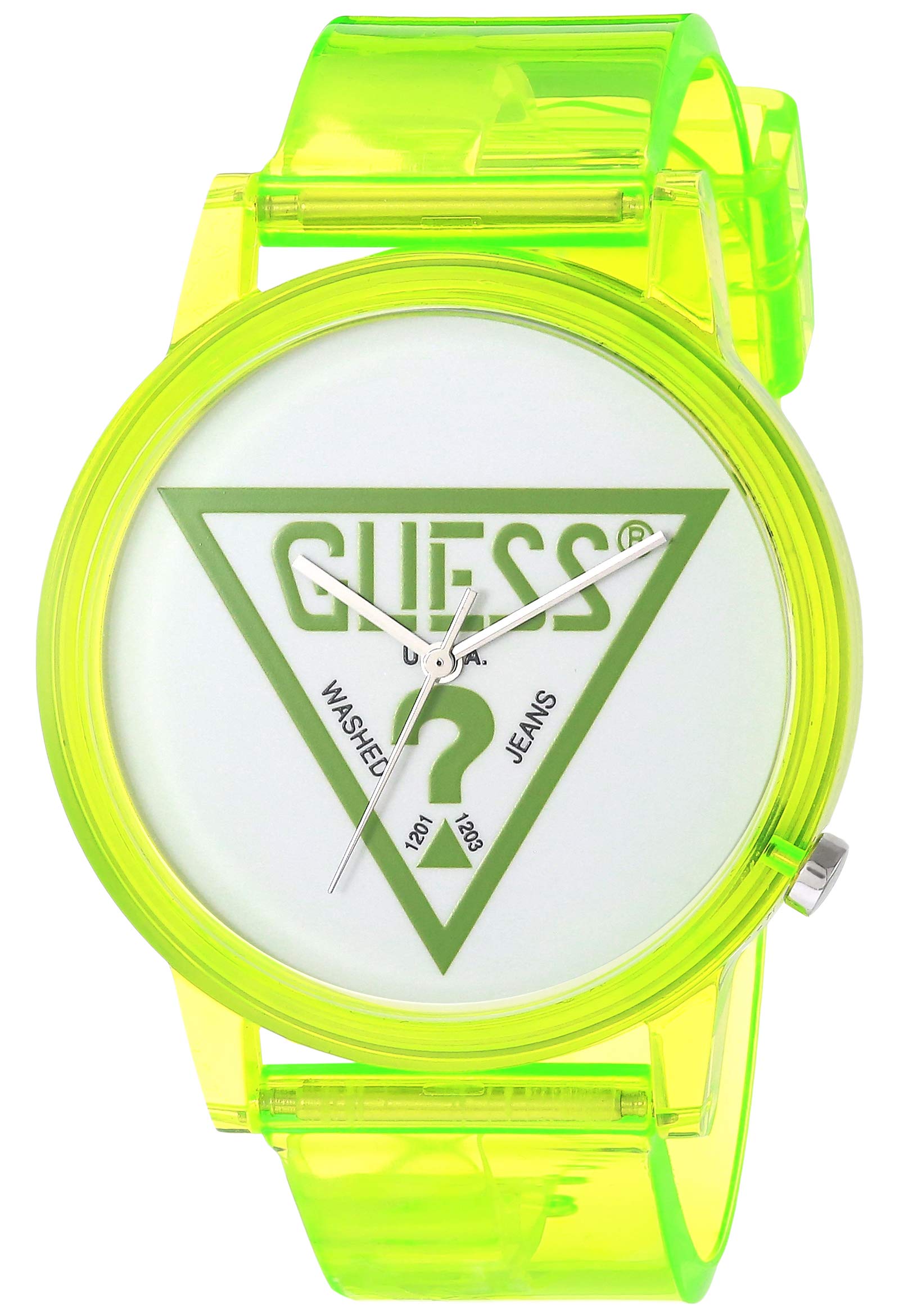 GUESS Reloj Analógico para Mujer de Cuarzo con Correa en Silicona V1018M6