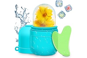 AURUZA Ice Roller and Gua Sha Set, Skincare Ice Holder