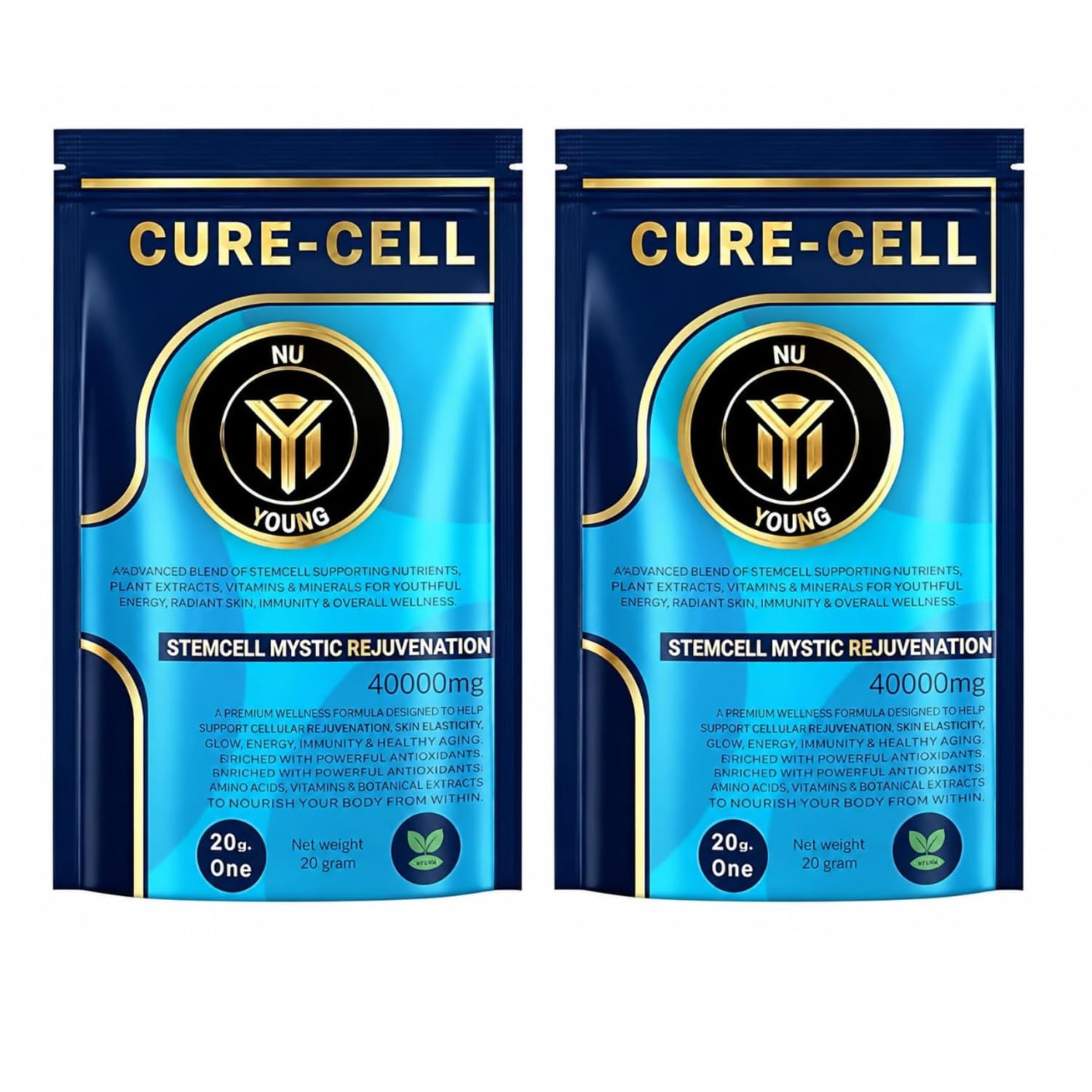 NUYOUNG CURE-CELL Everyday Wellness Nutrition Supplement | Premium Singapore Formulated 40000mg Dietary Formula | Daily Nutritional Sachets | Portable Use | Pack of 2-image-3