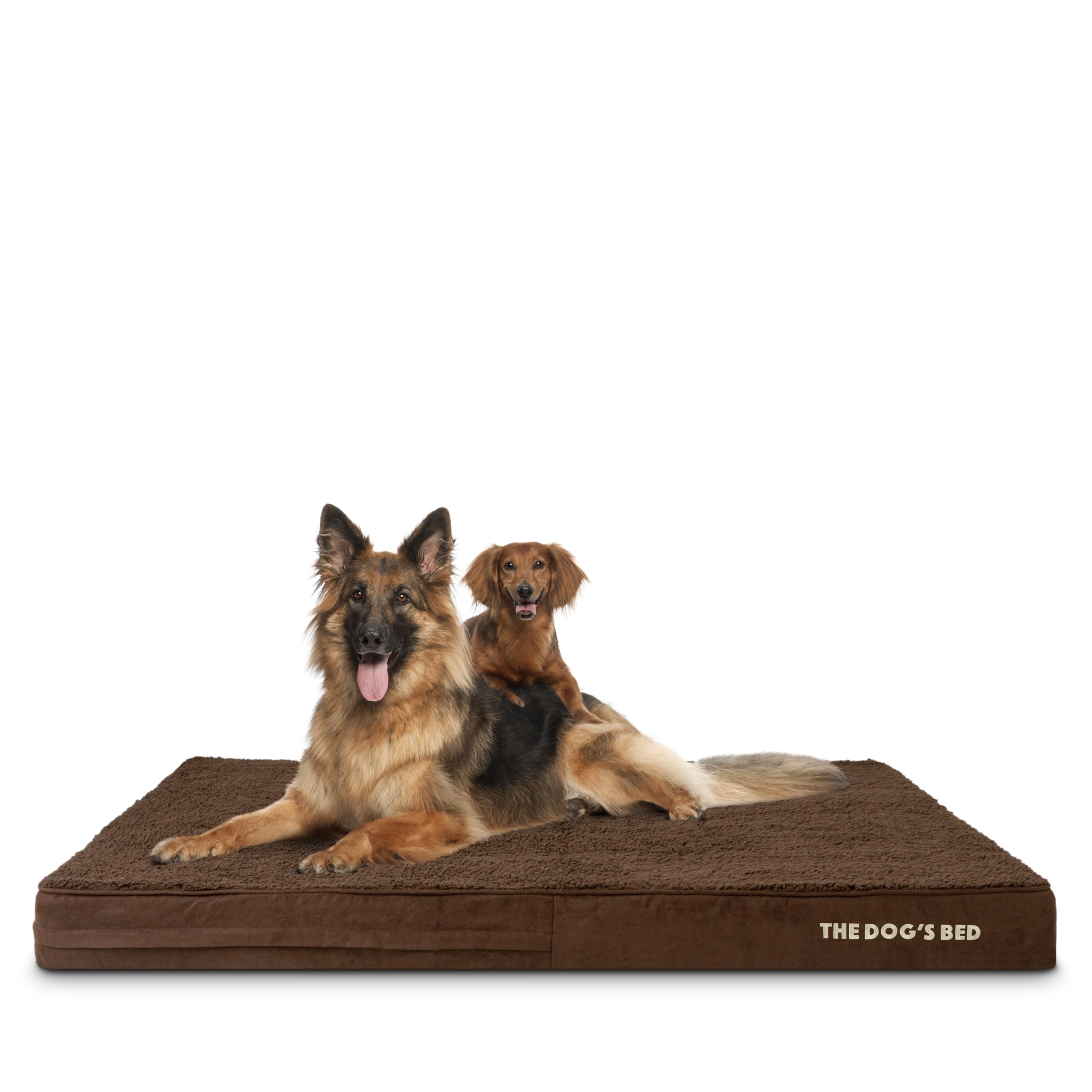 The Dog’s Bed Orthopaedic Memory Foam Dog Bed for XL Dogs, Waterproof Washable Cover, Anti-Slip Base, Calming Surface – CertiPUR-Certified Foam, Grey Plush, 15cm Thick — view 57