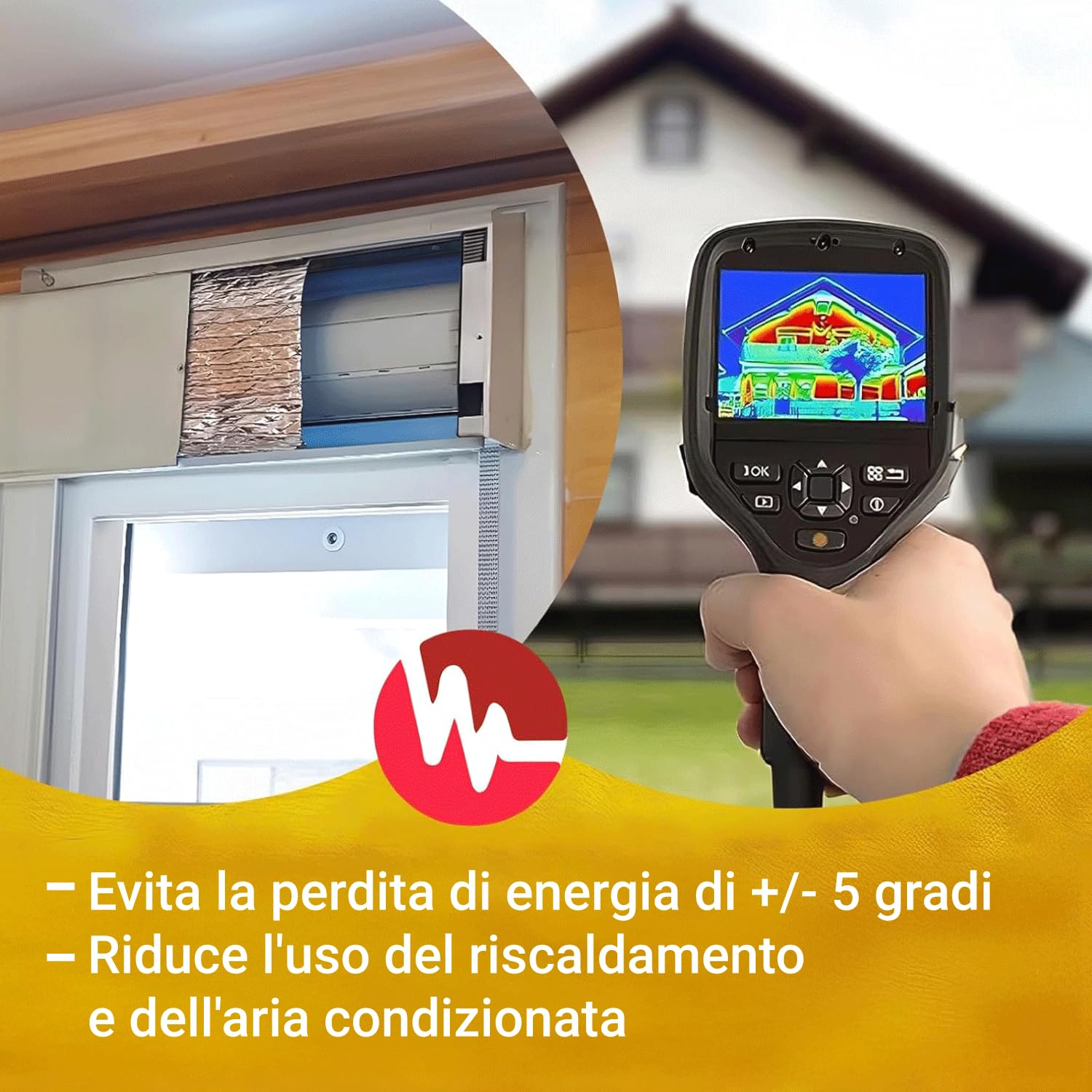 ISOLAMENTO CASSONETTI TAPPARELLE CON AUTOADESIVO | Evita l'ingresso di Freddo o Caldo dal cassonetto delle tapparelle | Si installa senza attrezzi | 1,20 m lunghezza x 0,25 m altezza (7)