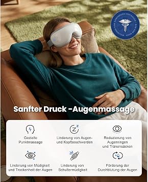 Bob and Brad Eye Massager with Heat and Cold Gel Mask for Migraine