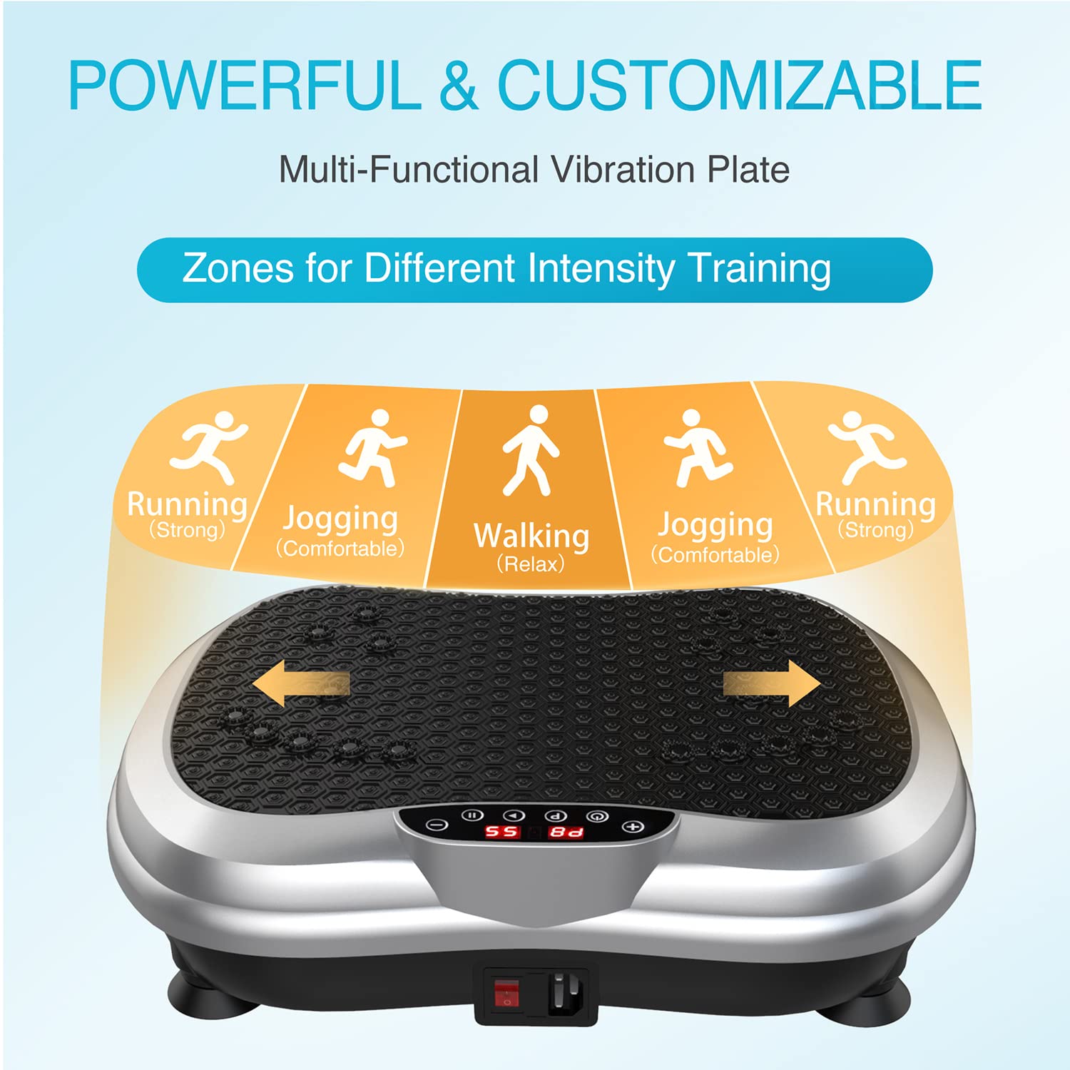 AXV Vibration Plate Exercise Machine Whole Body Workout Vibrate Fitness