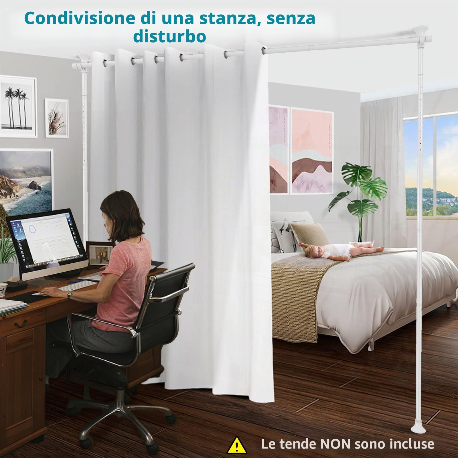 Barra per tende Divisorio per Ambienti