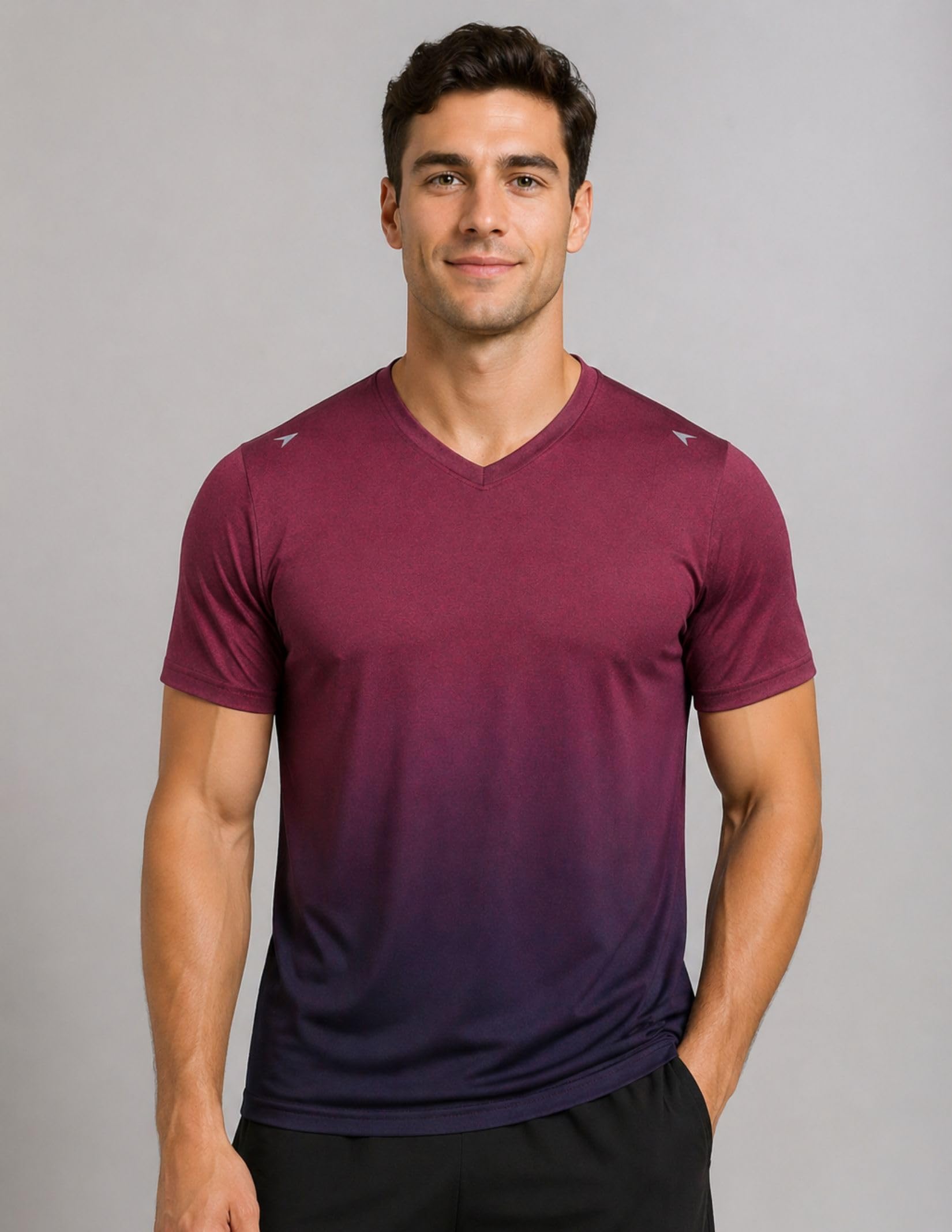 Liberty Pro Herren Dry Fit V Neck Short Sleeve T Shirts T-Shirt