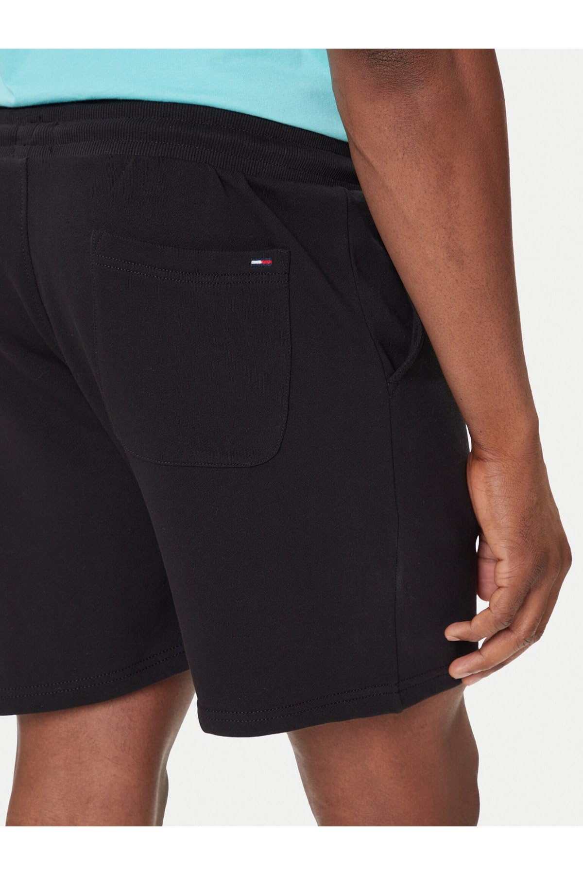 Tommy Jeans Pantalón de chándal Corto Hombre Stack Logo con cordón en la Cintura