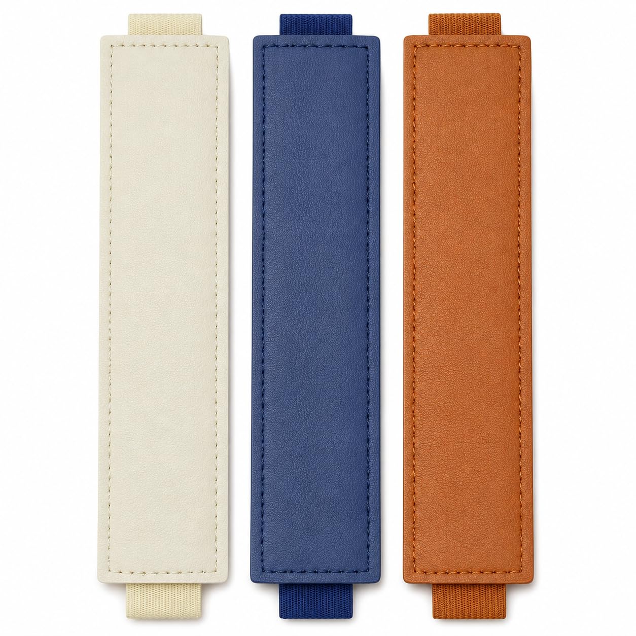 Vayfoni 3Pcs Notebook Pen Holder - Pu Leather Pen Loop With Adjustable Elastic Band - Pen Pouch For Journal Planner Notebook