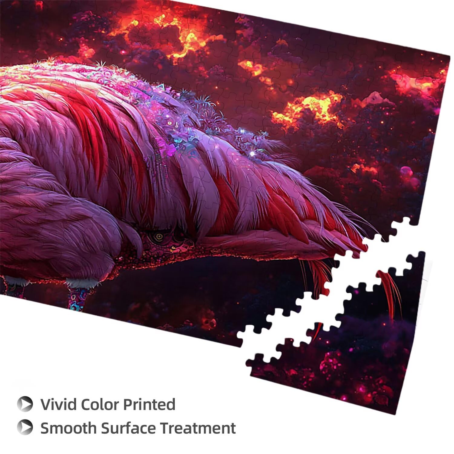Puzzle dla dorosłych 1100 elementów, różowe flamingi zwierzęta puzzle, dla dorosłych klasyczne puzzle i od 14 lat junior, rodzinne puzzle rozrywka w domu prezent 87x42cm l-173