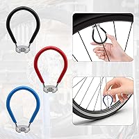 Vista 4 de 9 llaves de radios de bicicleta, kit de herramientas de radios para bicicleta con 9 palancas de neumáticos de bicicleta, llave de radios con mango