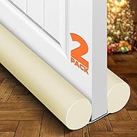 Vista 9 de Holikme - Tope para puerta, burletes para ventanas, bloqueador de brisas, barrido de puerta ajustable de 32 pulgadas, color negro