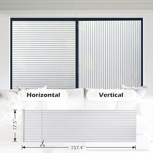 Miniatura 2 de rabbitgoo Película de privacidad para ventana, película de vidrio esmerilado para ventana, cubierta decorativa de puerta delantera, adhesivo