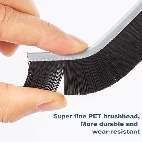 Miniatura 3 de Cepillo de limpieza de huecos, cepillo de limpieza de hendiduras de cerdas duras multifuncionales, herramienta para baño, cocina, esquinas muertas,
