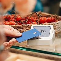 Vista 9 de SumUp Solo Lector de tarjetas de crédito con estación de carga. Interfaz de pantalla táctil completa con tarjeta SIM gratuita y datos móviles