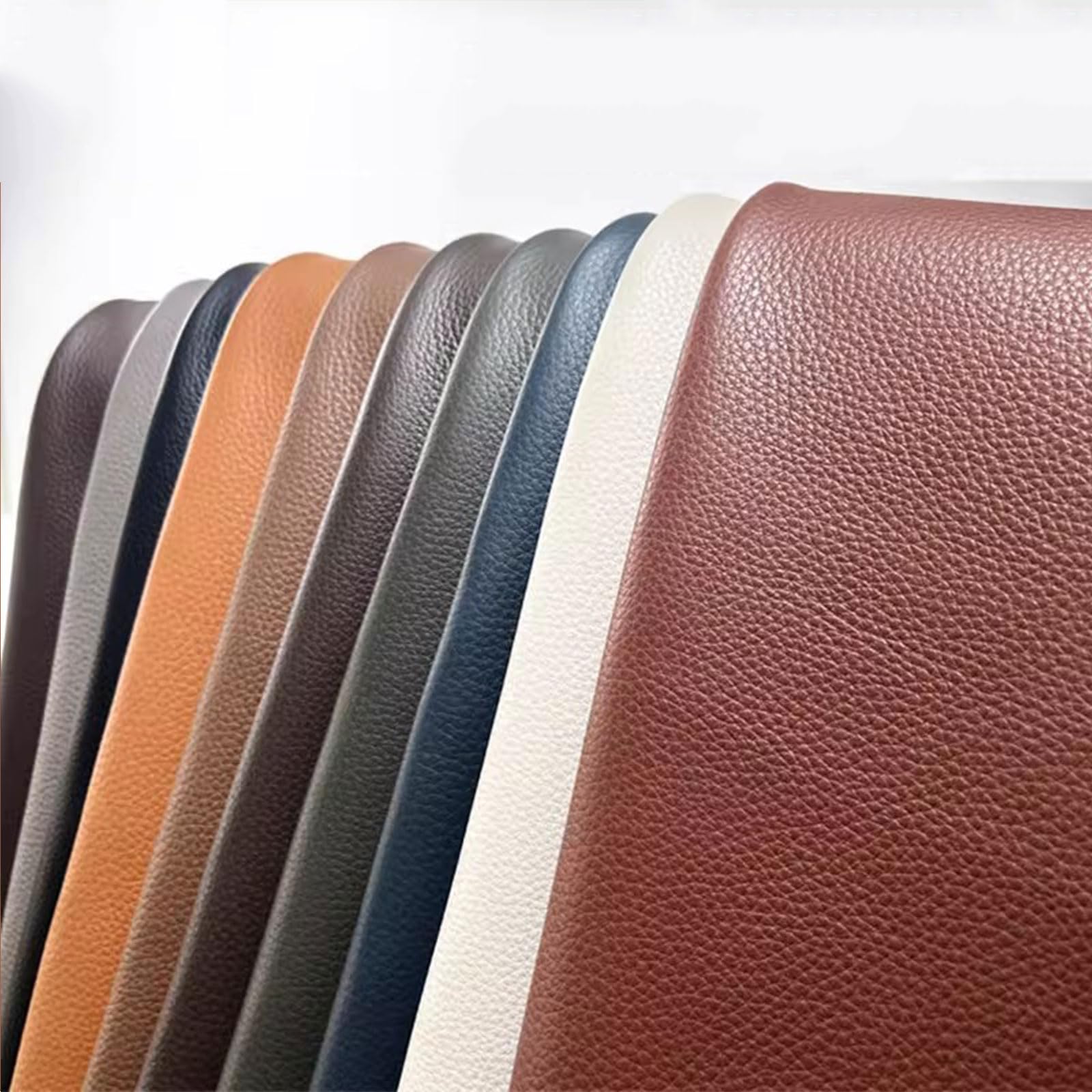 Yinian Piel de Vaca Piezas de Cuero de Grano Completo de 2.6 mm de Grosor Cuero de Vacuno Cuero Genuino curtido Cromo for Bricolaje, Cinturón, Billetera, Sofá, Asiento de Coche(Color:Brown 100x100CM)