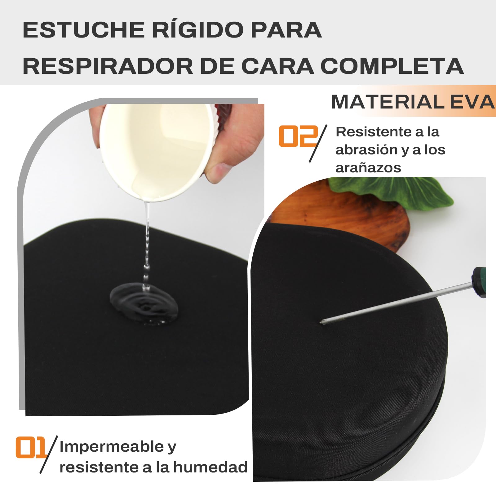 Estuche de viaje rígido para máscara respiratoria facial completa 3M 6700 6800 6900, estuche rígido para máscara respiratoria facial completa serie 6000, bolsa para máscara de gas, bolsa para máscara