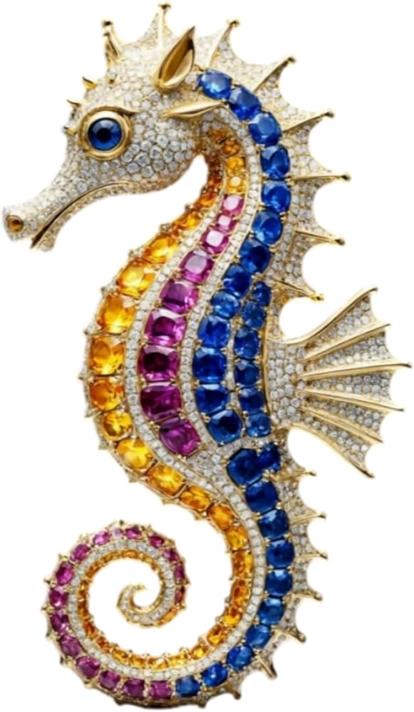 Colorful Seahorse Car Stickers, Car Decals, Decorative Bumper Stickers — 사진 1