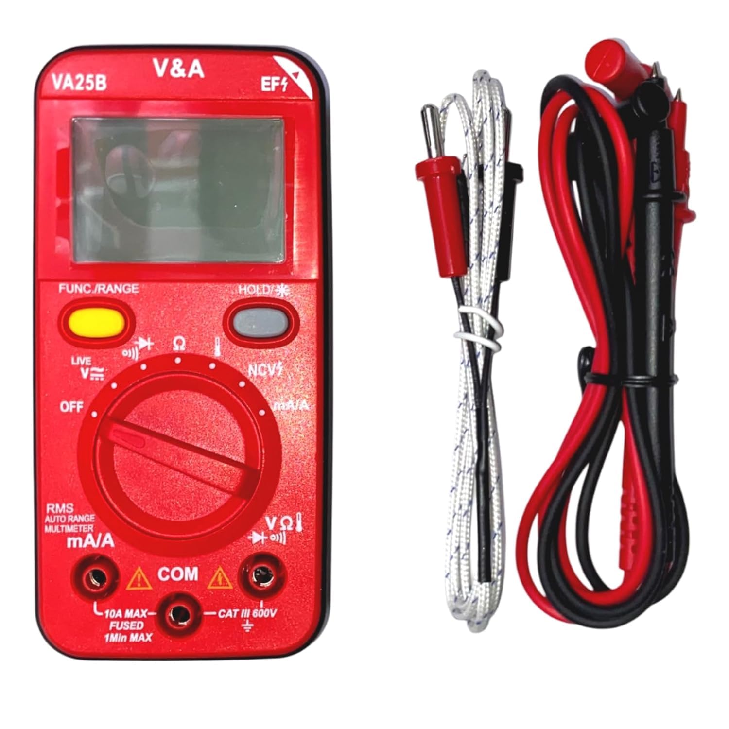 Rishabh V&A VA25B With NCV, Data Hold, Smart Auto Range Pocket Size T-RMS Digital Multimeter By Skyking-image-43