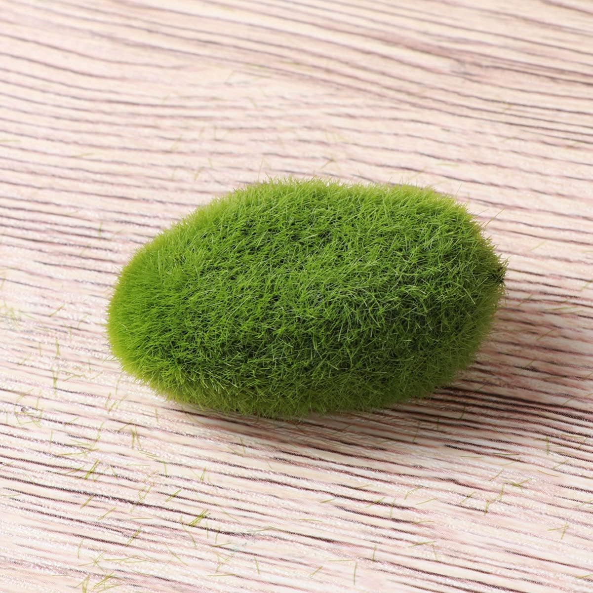 HOMSFOU Moss Rocks Flocked Stone Balls Decorative Moss for Plants Potted Plants for Indoor Outdoor Use Xs