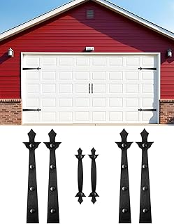 Strong Magnetic Garage Door Windows Decorative Hardware Glossy Faux Windows Panels for Car Garage Skins - Easy Installation & Will Never Fall - 6.125" X 4" (4 Hinges + 2 Handles)