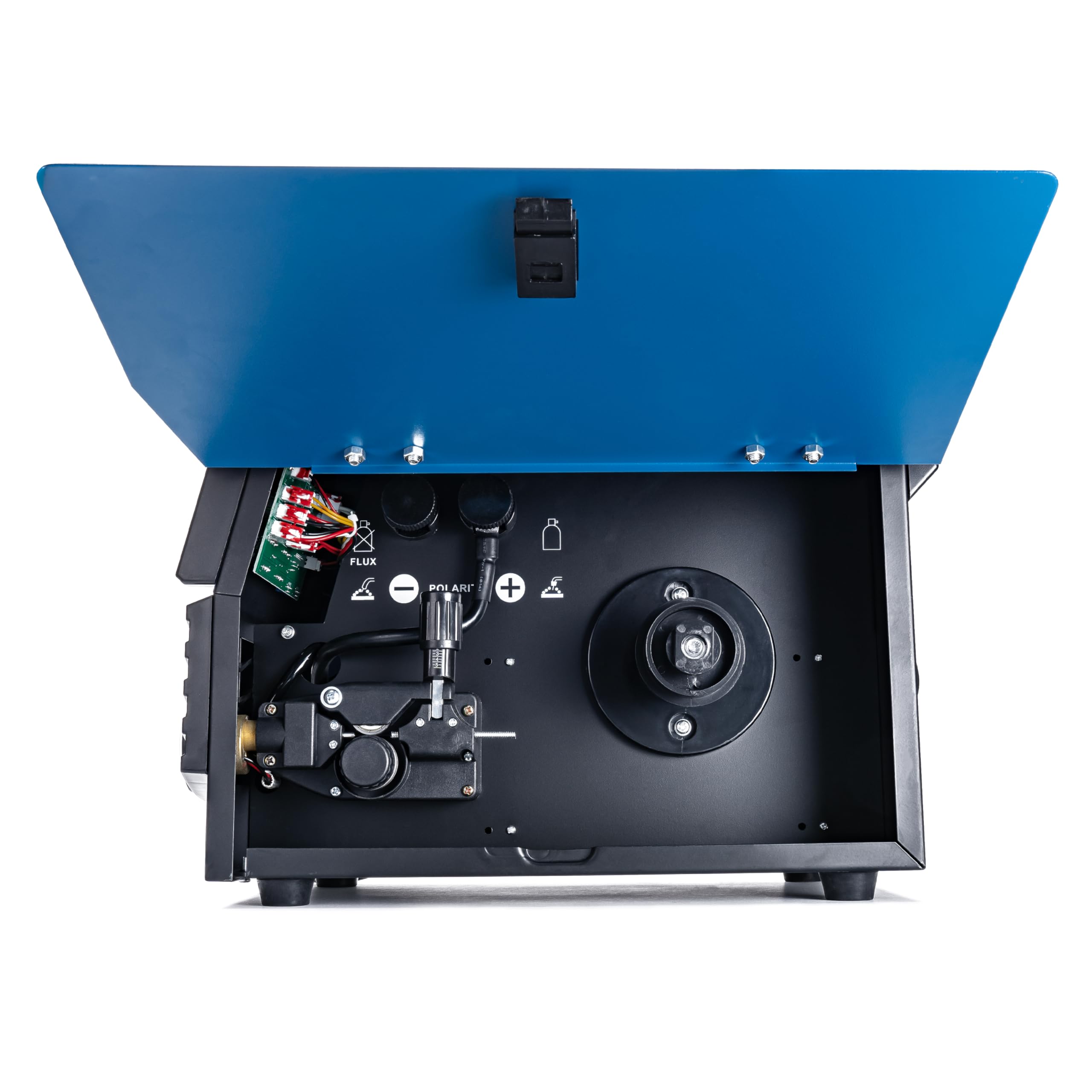 IPOTOOLS MIG-160ERS 5in1 MIG MAG Schweißgerät - Schutzgas Schweissgerät mit 160 Ampere Inverter FLUX/Fülldrahtschweißgerät ohne Gas Elektroden/E-Hand geeignet/Digital/IGBT / 230V / 7 Jahre Garantie