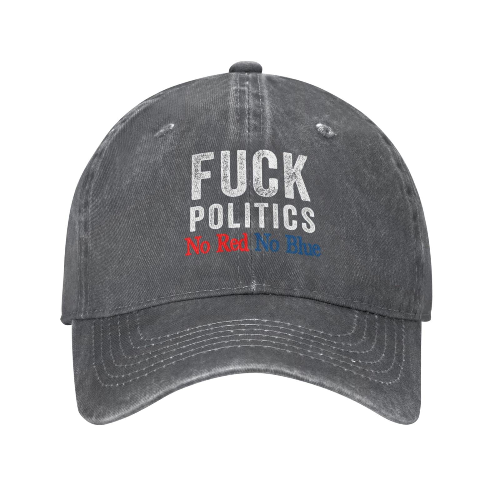 TUREIOPAnti Politics They Both Suck Hat Funny No Politics Anti Political Free-Zone Cap Defund Abolish Politicians Hat Black