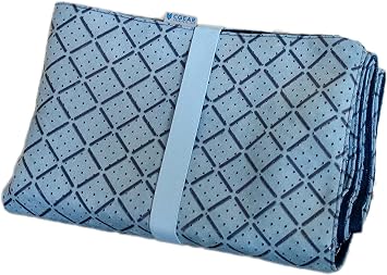 CGEAR Outdoor Travel Yoga Mat | Machine Washable Non-Slip Foldable & Portable Compact Workout Mat | Place on Yoga Mat | Exercise Mats - Folding Lightweight Yoga Mat for Women w strap 72" x 25"