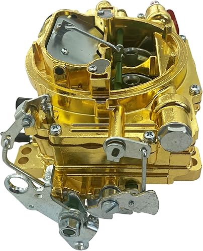 Miniatura 2 de 1403 Carburador de 4 barriles de repuesto para válvula de aire de orificio cuadrado de 500 CFM, carburador de estrangulador eléctrico, NO EGR