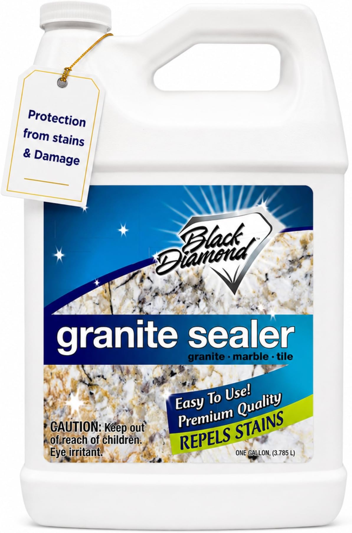 Black Diamond Stoneworks Granite Sealer: Seals and Protects -Marble, Granite, Marble, and Travertine Countertops- Sealer for All Stone Countertops. Enhance Your Stoneโs Natural Beauty.