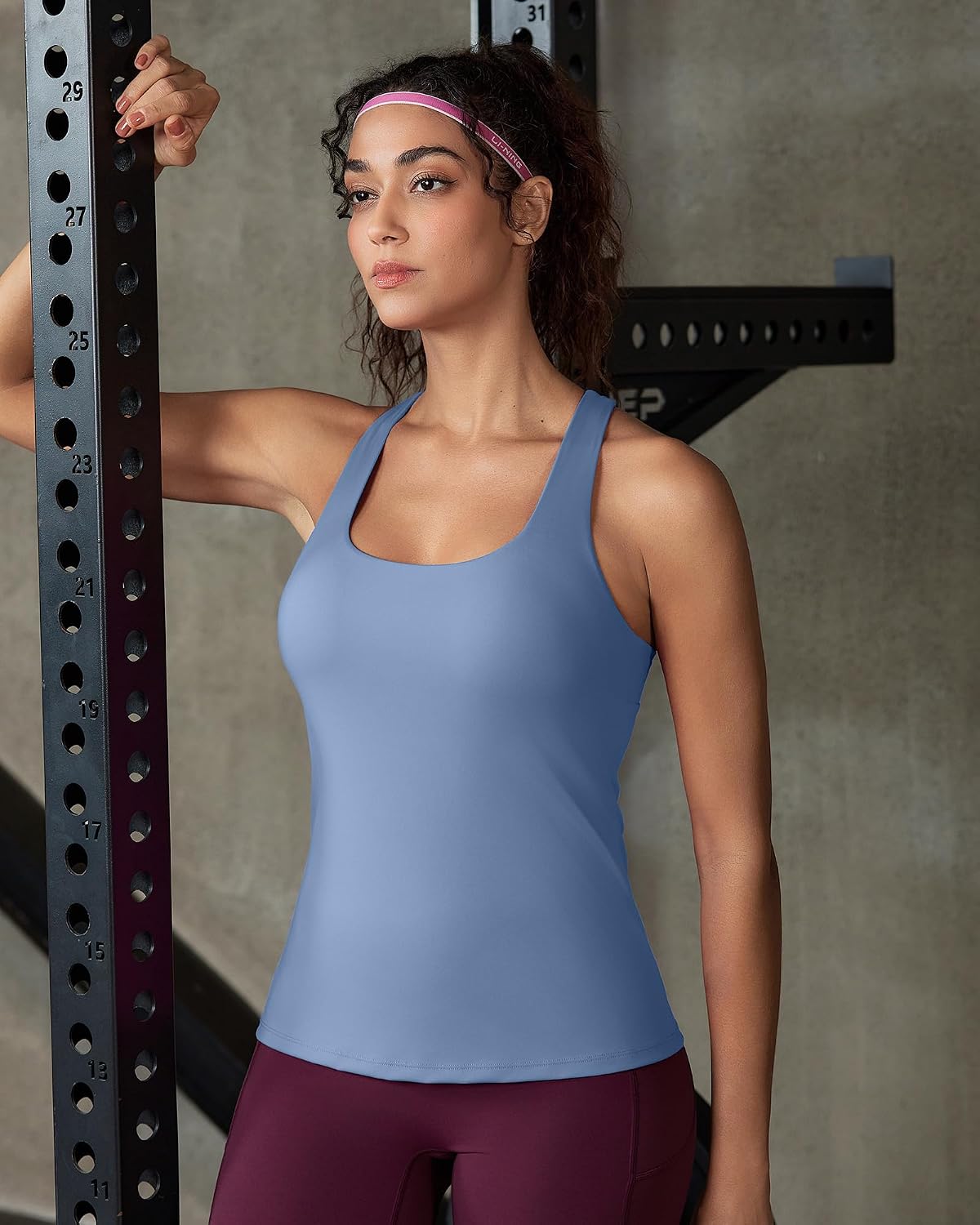 RUNNING GIRL Tank Tops with Built-in Bra – Racerback Compression Top, Stays Put & Breathable for Yoga, Workout, Running